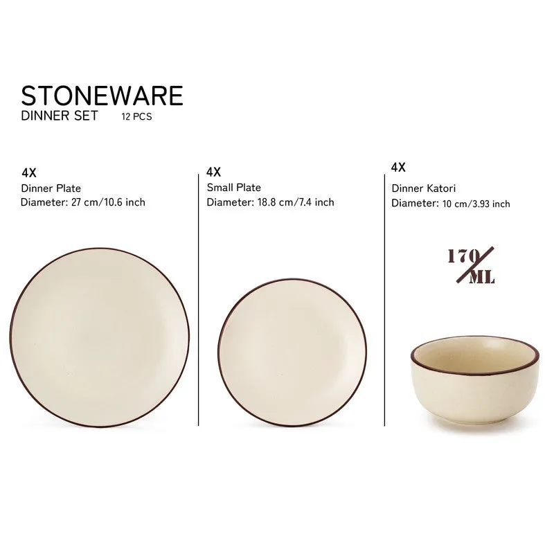 Riddo Dining Set (Off White) - 12 Piece Set media 10