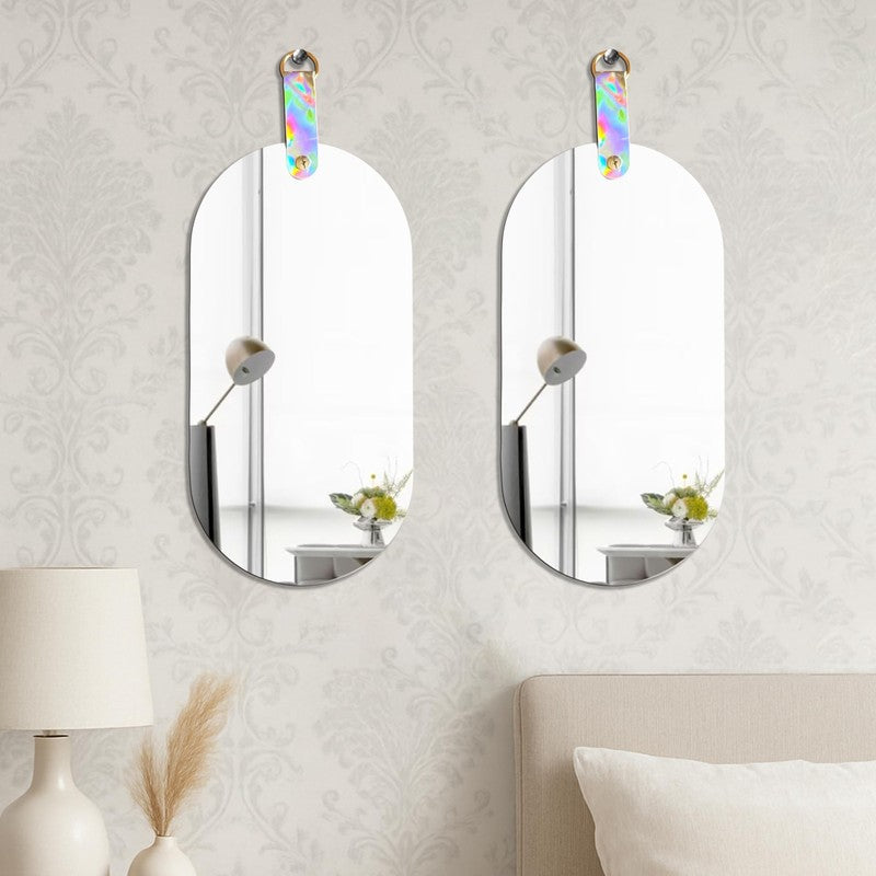 Pure Reflection Frameless Wall Mirror - Set Of Two media 4