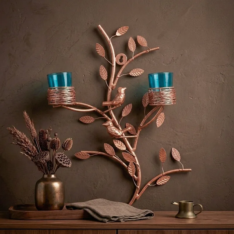 Cuprum Stem Candle Holder Votive - Azure media 4