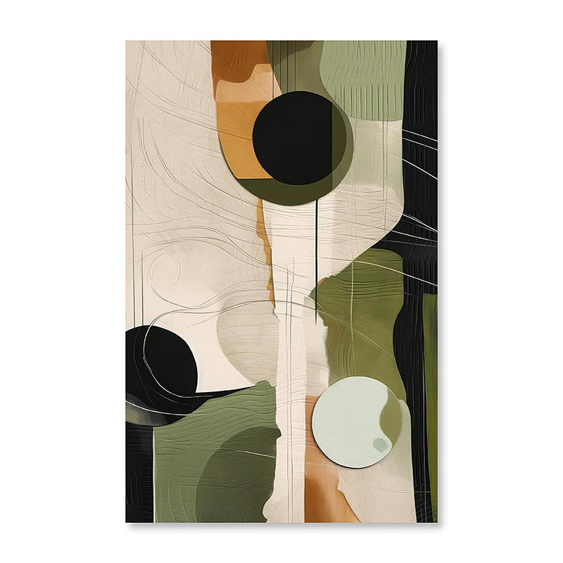 Desert Olive Canvas Abstract Wall Art media 4