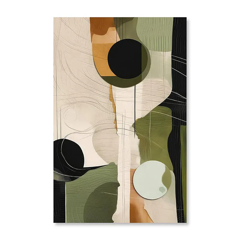 Desert Olive Canvas Abstract Wall Art media 4