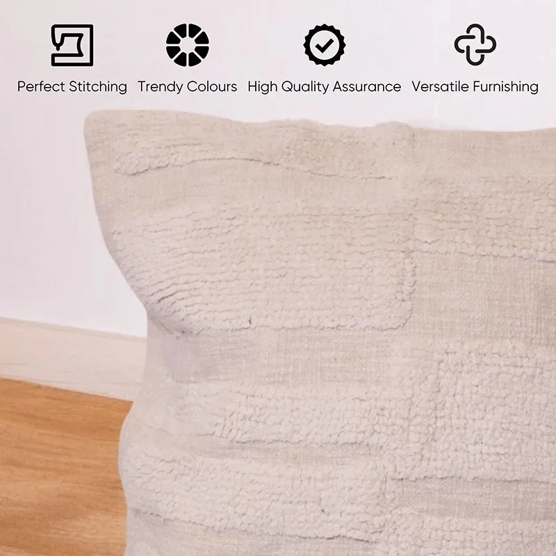 Cozy Courier Tufted Cushion Cover - Ivory media 3
