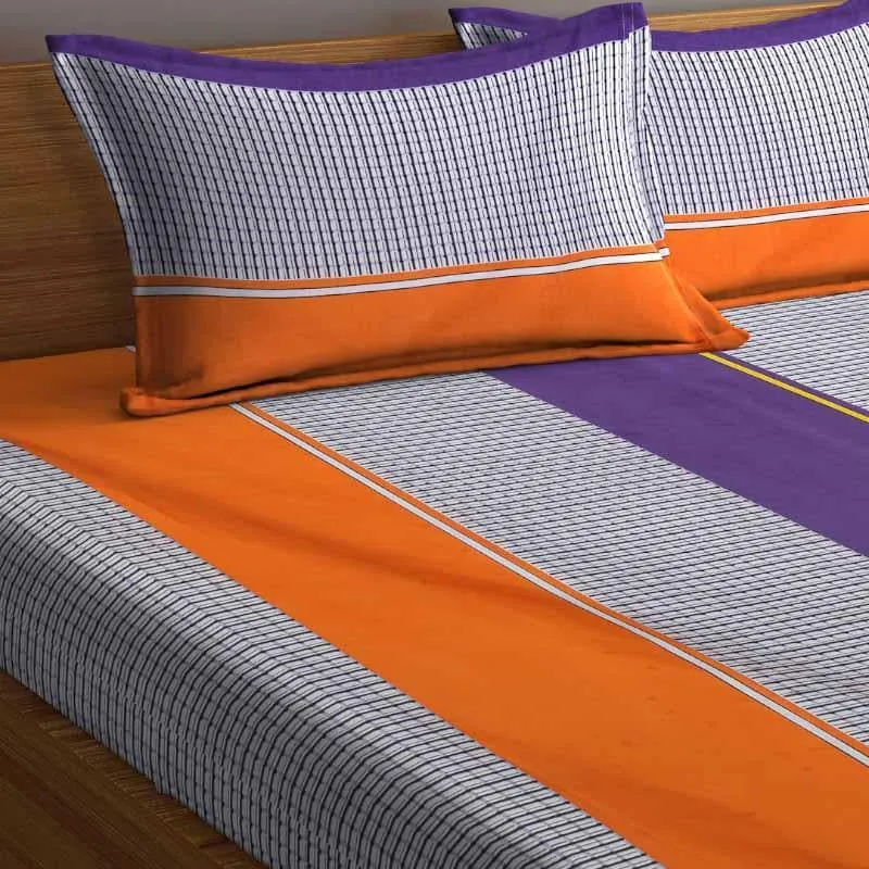 Pin Stripe Affair Bedsheet - 150 GSM media 4