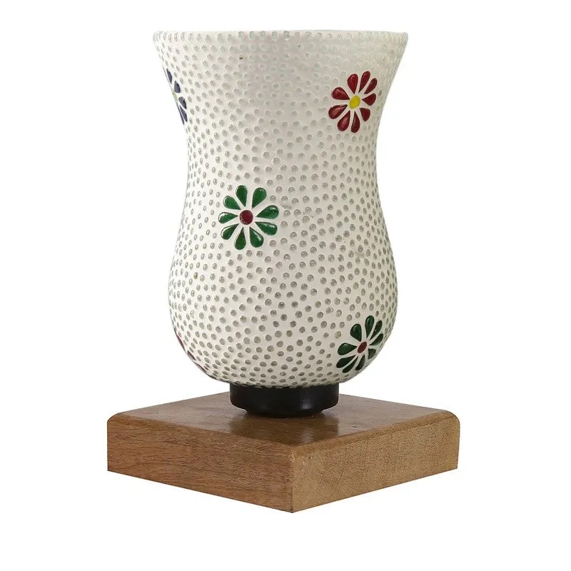 Lumetti Mosaic Glass Table Lamp With Wooden Base - Multicolor media 6