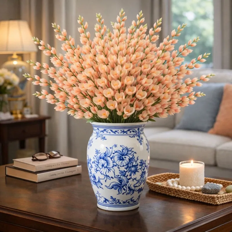 Bloomelle Artificial Flower (Orange) - Set Of Four media 1