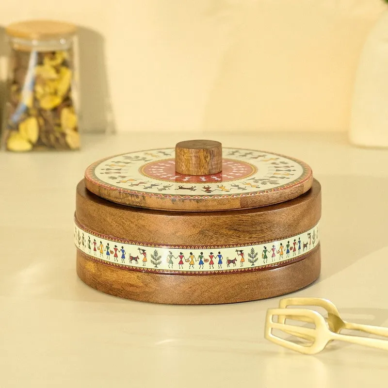 Gatha Wooden Roti Box media 1