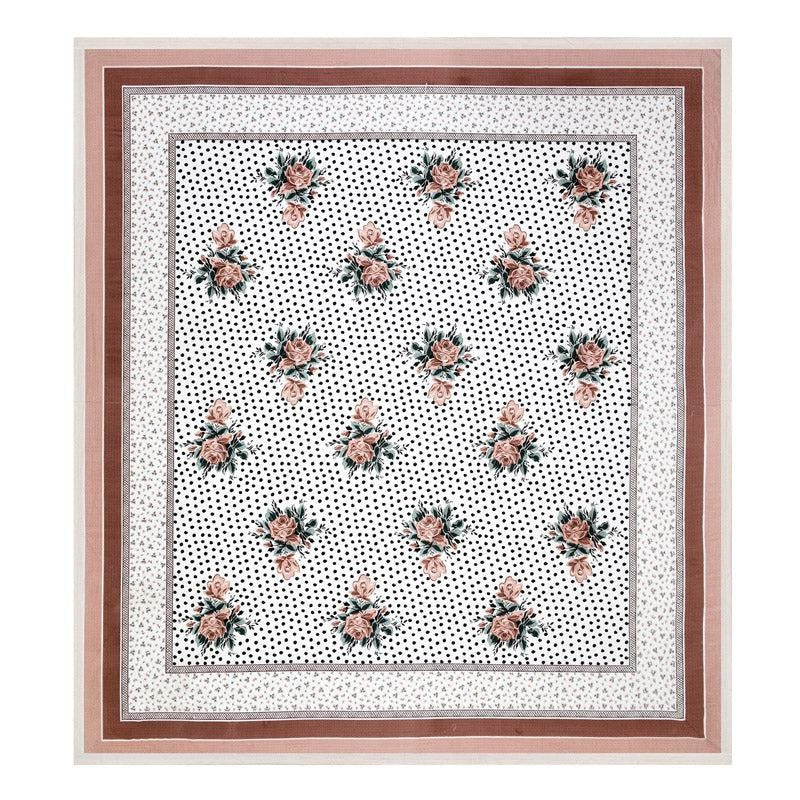 Livia Floral Cotton Bedsheet (Maroon) - 180 TC media 5