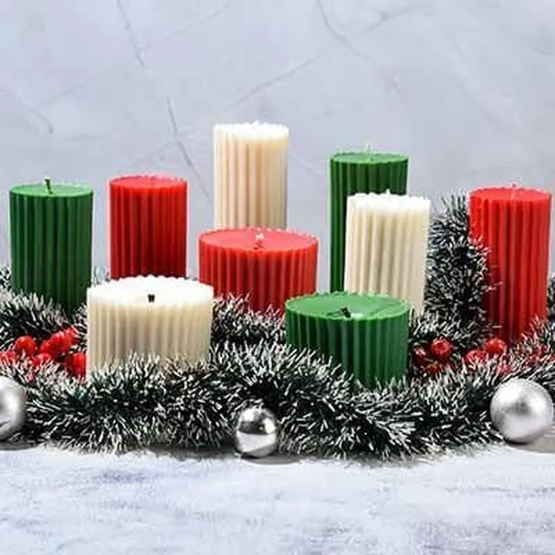 Christmas Corner - Set of 9 Scented 'Belief' & 'Faith' Pillar Candles media 4