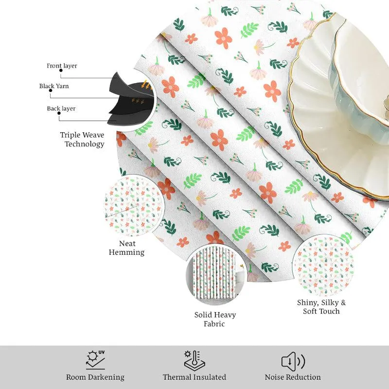 Sama Floral Double Pinch Pleat Medium Width Curtain media 8