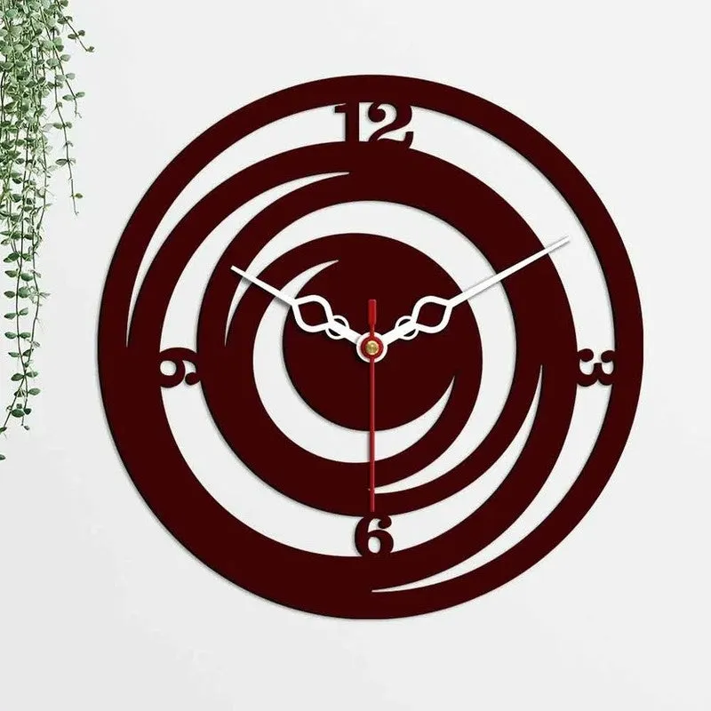 Spiral Loop Wooden Wall Clock media 5