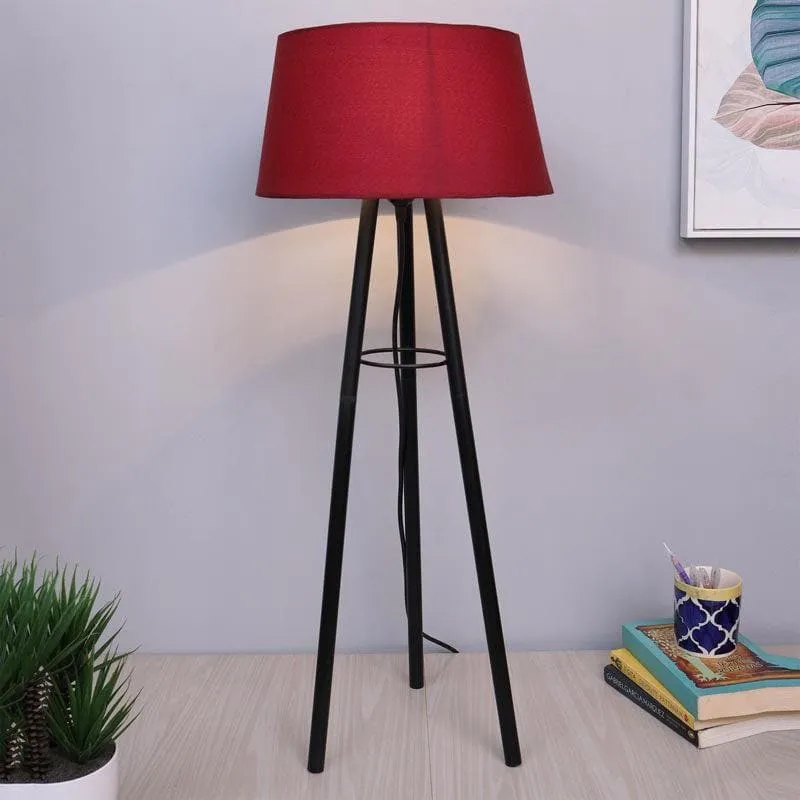 Mudita Black Floor Lamp - Red media 1