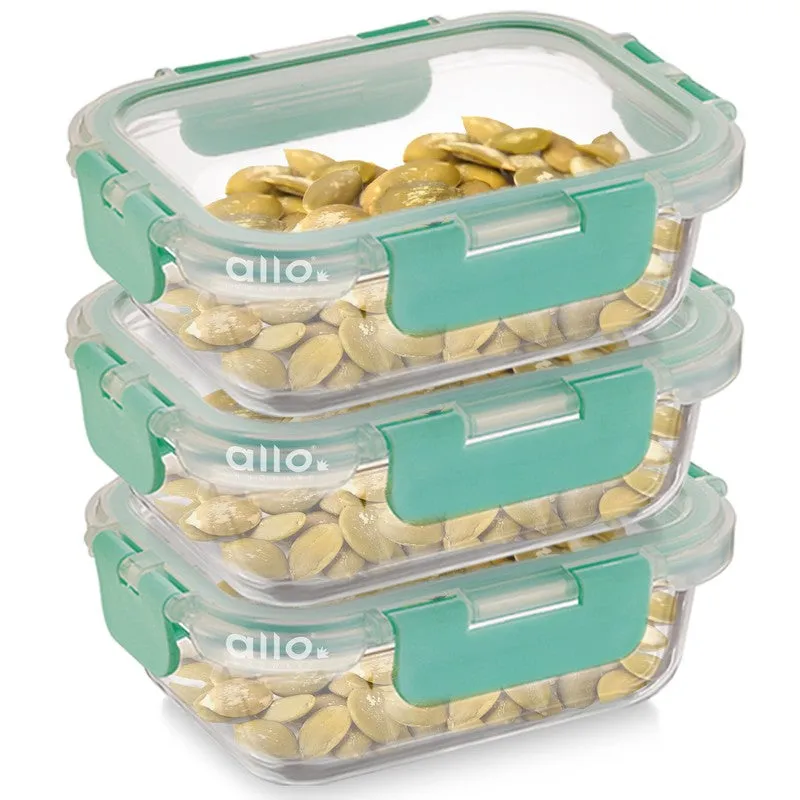 Bitzy Leak Proof Glass Lunch Box (185 mL Each) - Set Of Three media 4