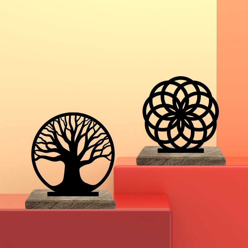 Peaceful Reflections Showpiece - Set Of Two