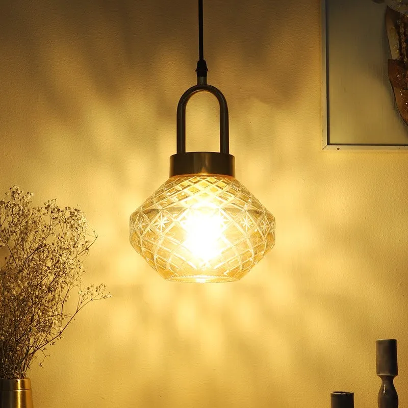 Loriella Elegant Glass Pendant Lamp media 3