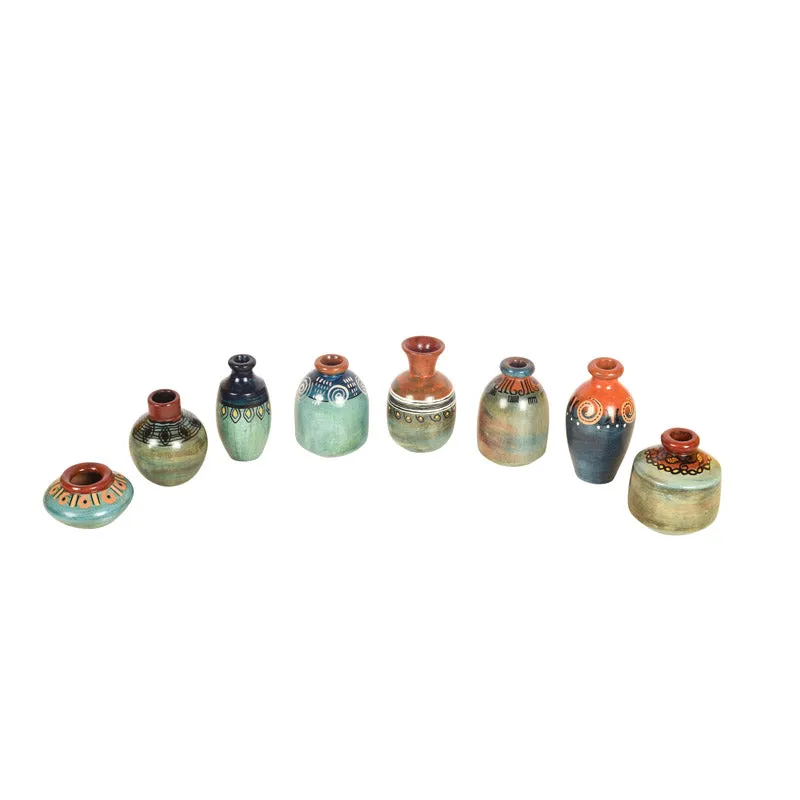 Kosha Terracotta Vase - Set of Eight media 3