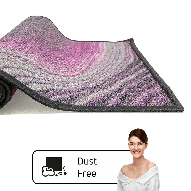 Iris Abstract Nylon Door Mats - Purple,Pink media 5