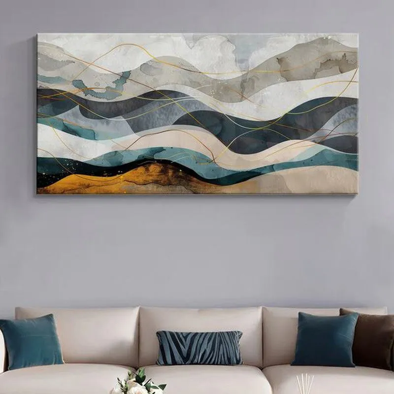 Ultra Waves Wall Painting media 1