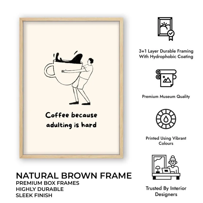 Bold Brew Archival Canvas Wall Art - Brown media 9