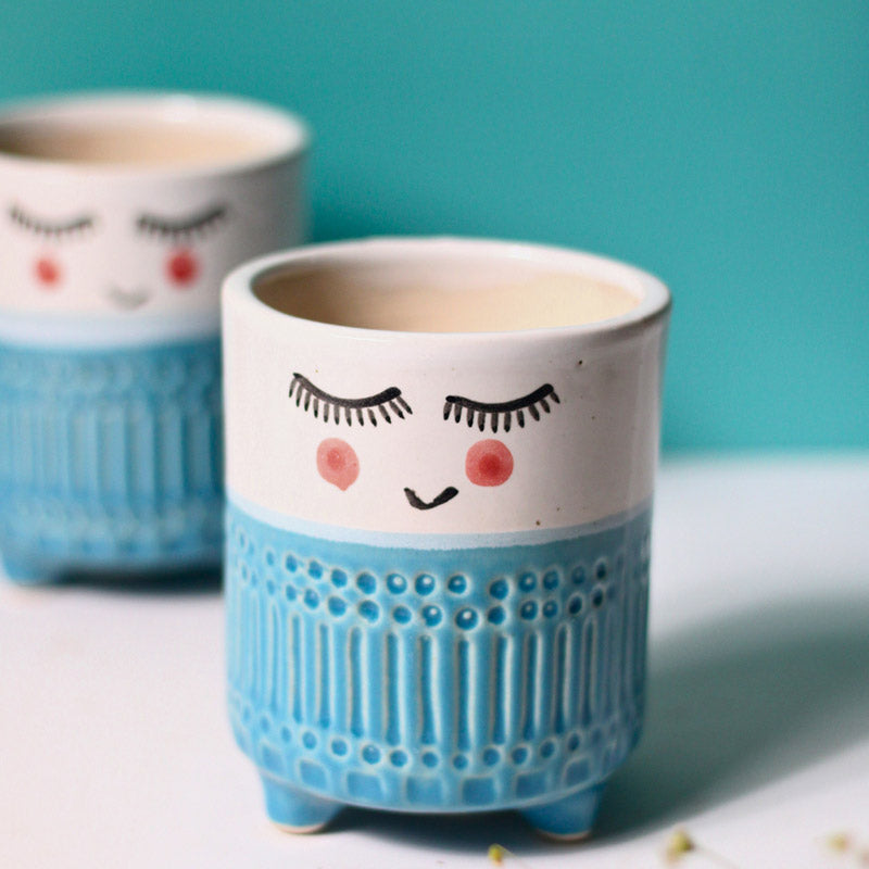 Blush Face Planter - Set Of Three media 3