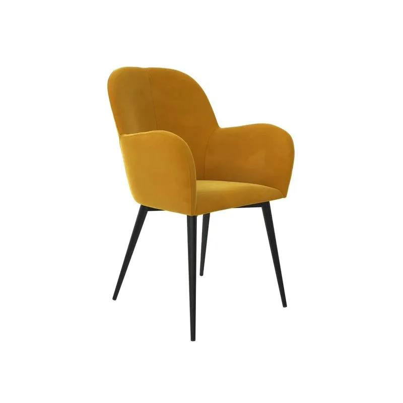 Velmora Metal Accent Chair - Yellow media 4