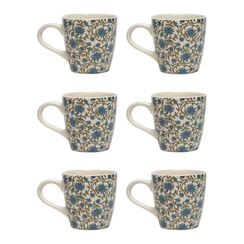 Amber Ceramic Tea Cup (220 mL Each) - Set Of Six - 3