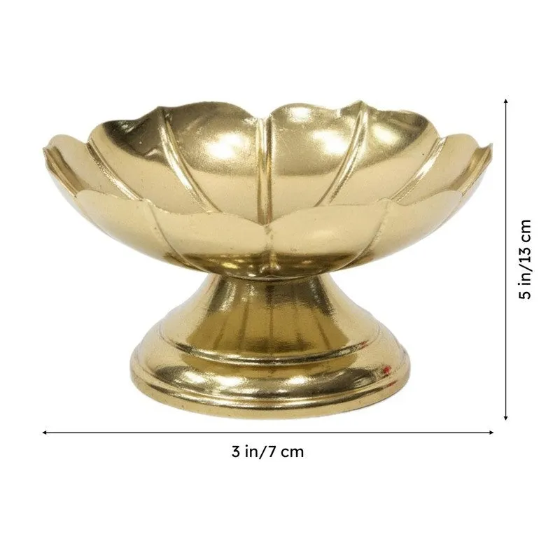 Yasha Floral Diya - Set Of Two media 5