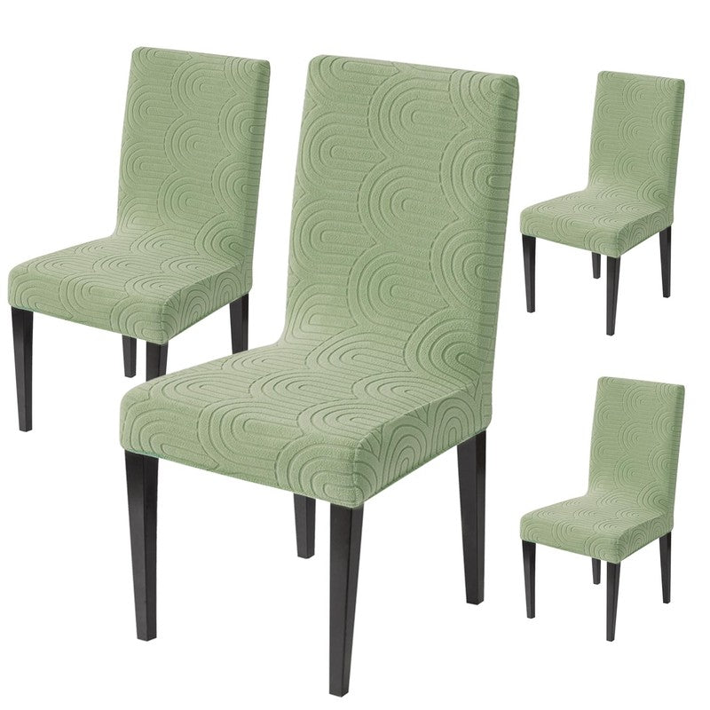 CasaCharm Fit Chair Cover (Green) - Set Of Four media 3
