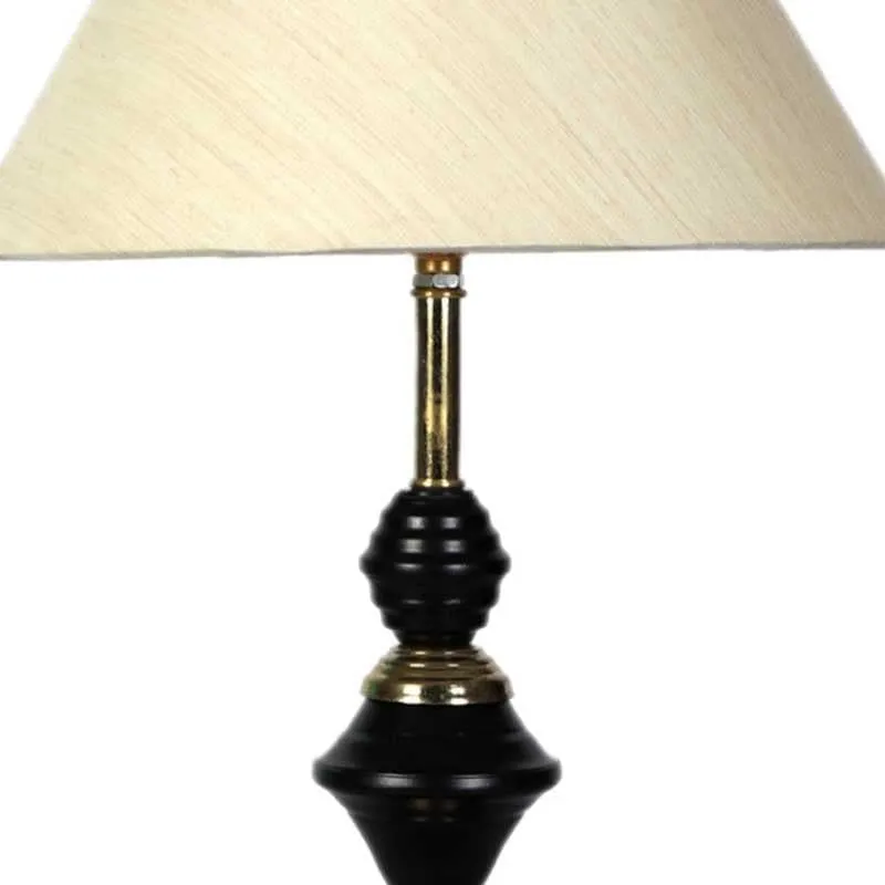 Kentiko Fabric Table Lamp - White,Brown media 5
