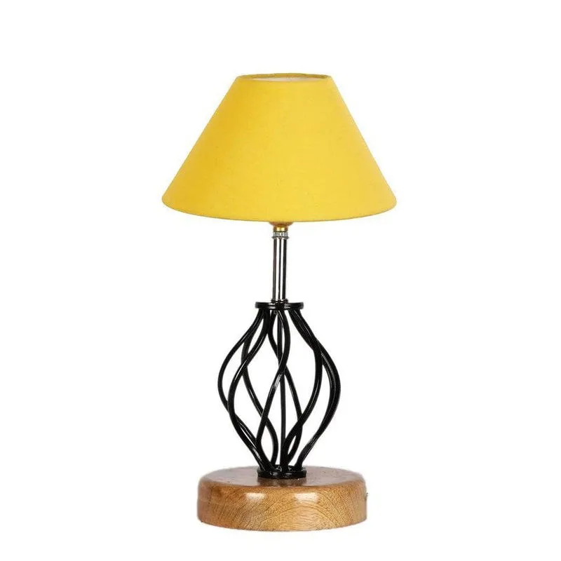 Georgia Fabric Table Lamp - Yellow,Black media 4