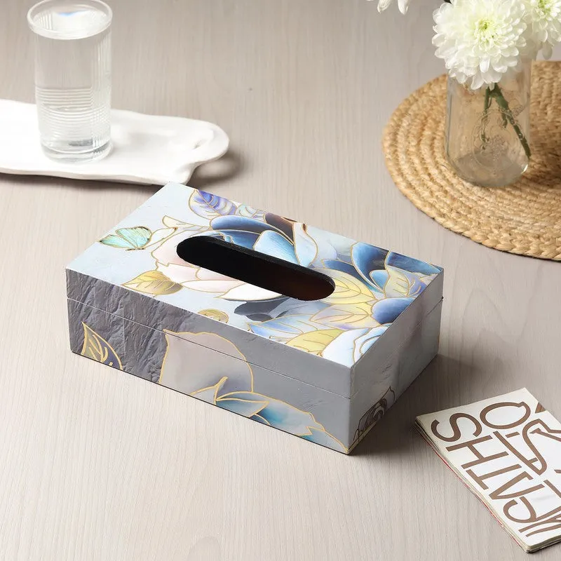 Rosy Wooden Tissue Holder media 3
