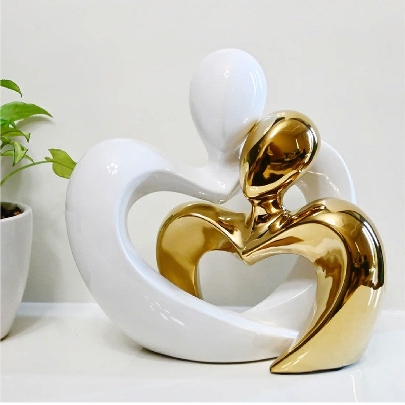 Aureate Affection Contemporary Showpiece - Set Of Two media 3