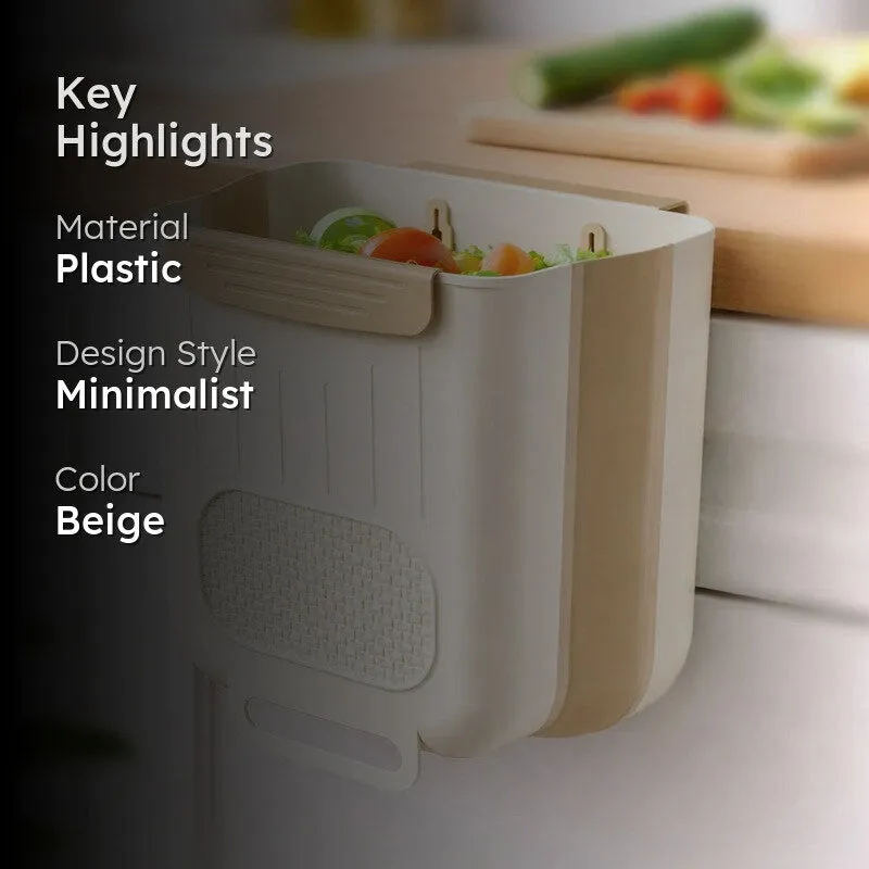 Rioware Space Save Dustbin - Beige media 2