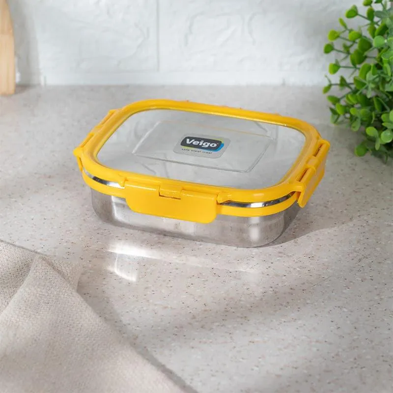 Maxo Munch Airtight Lunch Box (Yellow) - 575 mL media 1