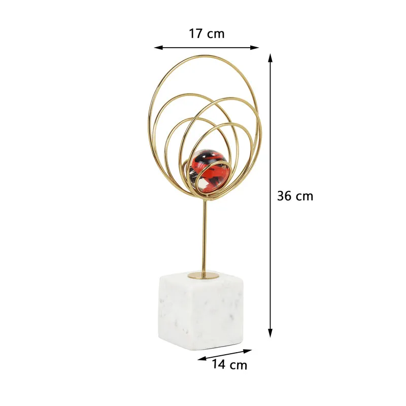 Crystal Misania Showpiece - Gold media 6