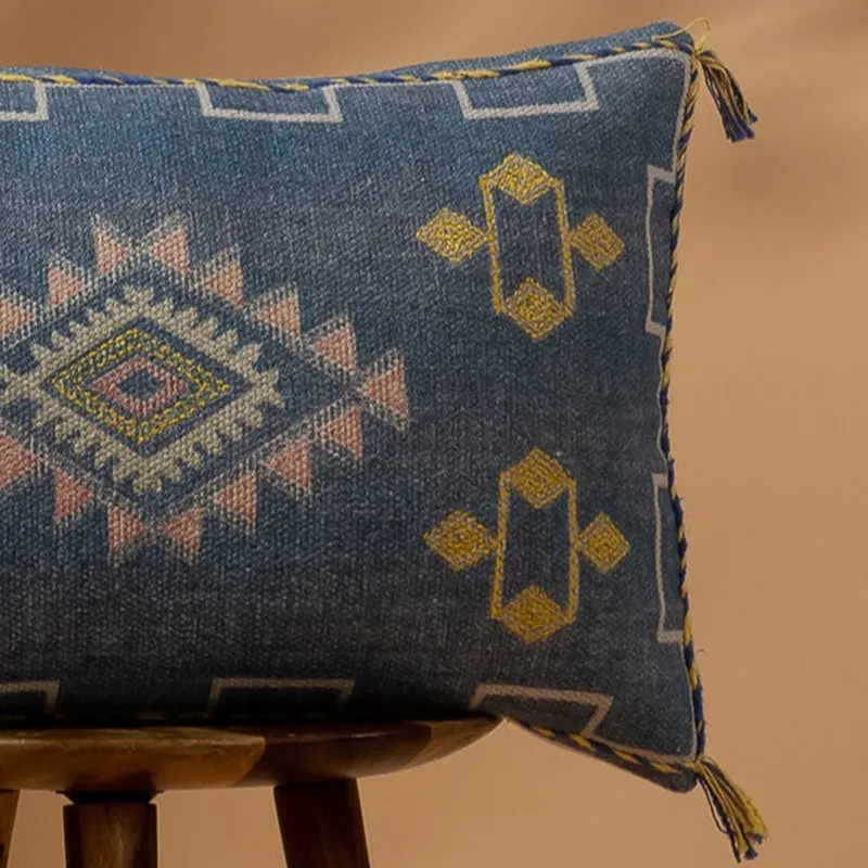 Tribal Glyph III Embroidered Cushion Cover media 3