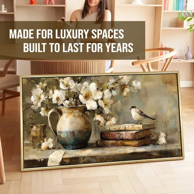 Brushwork Canvas Wall Painting With Frame media 5