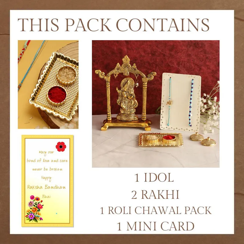 Radha Krishna Rakhi Hamper media 4