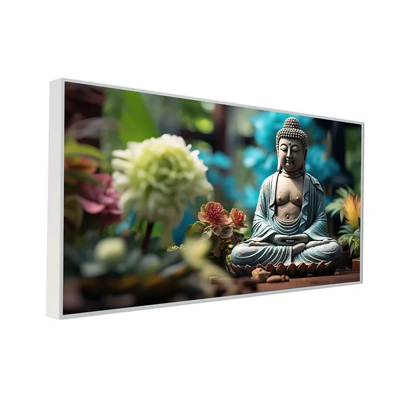 Buddha In Garden Canvas Wall Painting media 7