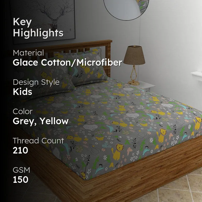 Jungly Billies Kids Microfiber Bedsheet - 150 GSM media 2