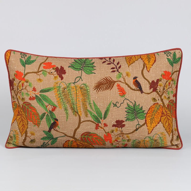 India Circus Frond & Bloom Cotton Cushion Cover - Set Of Two media 3