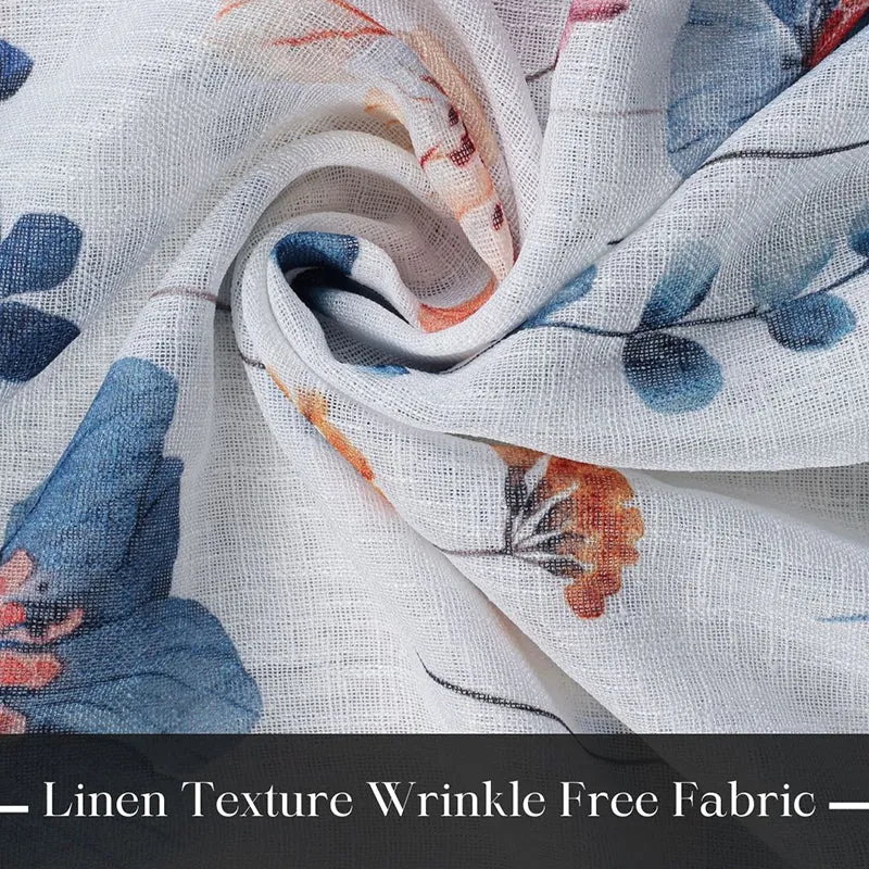 Solmera Linen Texture Sheer Curtain - Set Of Two media 9