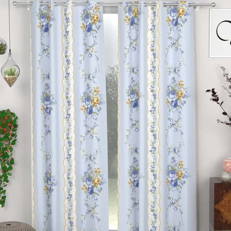 Floral Shine Curtains - Set of Two media 1