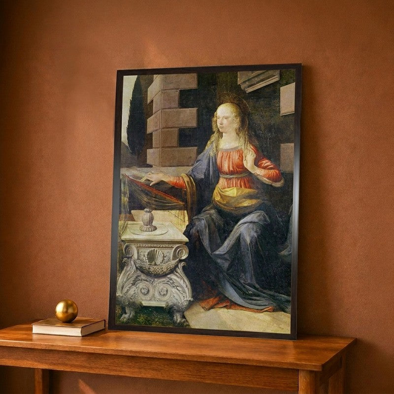 The Annunciation Detail Of The Virgin Canvas Wall Painting - 12 x 16 Inches