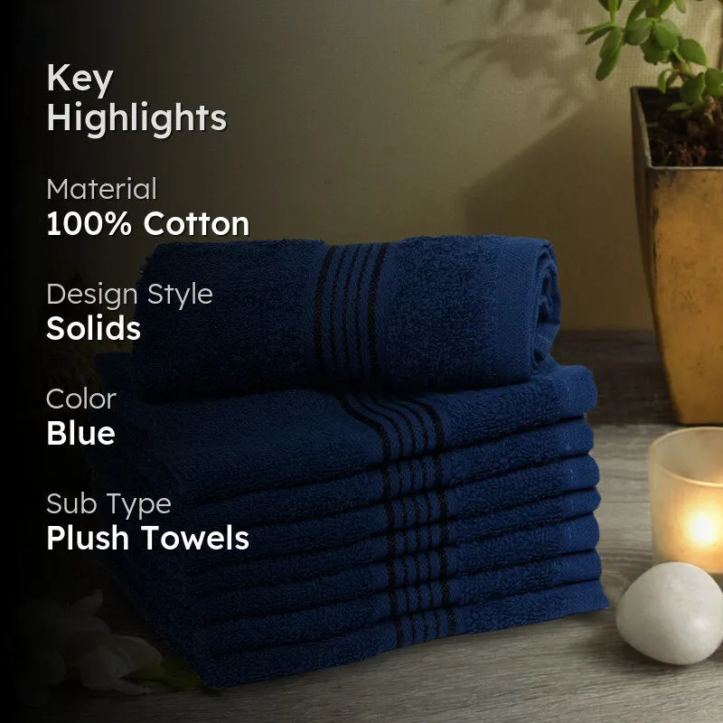 Bodil Face Towel (Blue) - Set Of Eight media 2