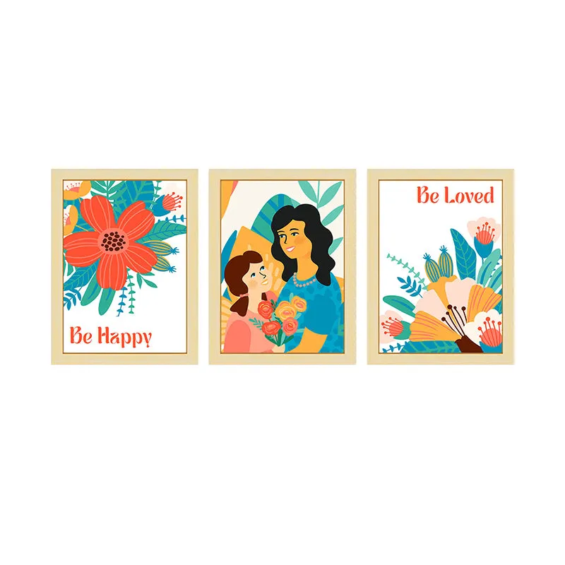 Happy & Loved Wall Art - Set Of Three media 3