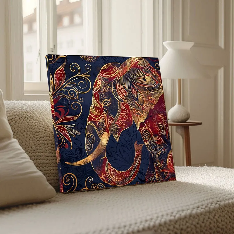 Tranquil Elephant Wall Painting media 3