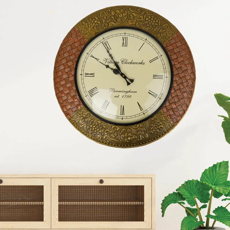 Strokes Of Time Wood Wall Clock media 1