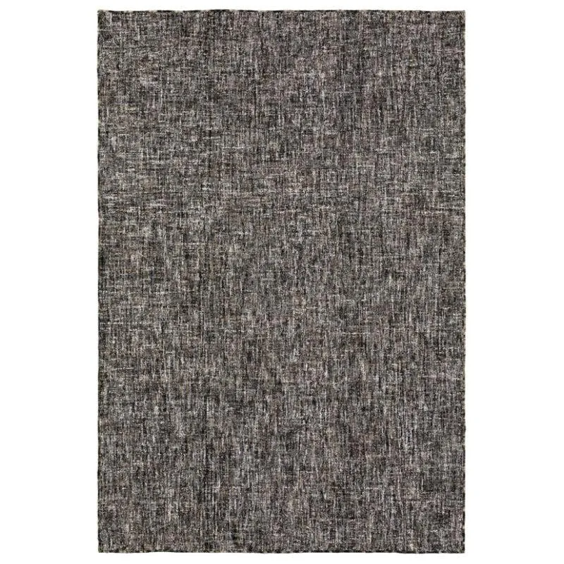Osman Hand Tufted Wool Rug - Black & Brown media 1