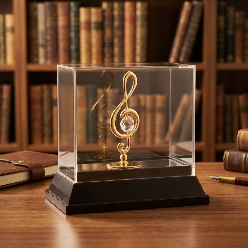 Golden Music 24K Gold Plated Mild Steel Showpiece