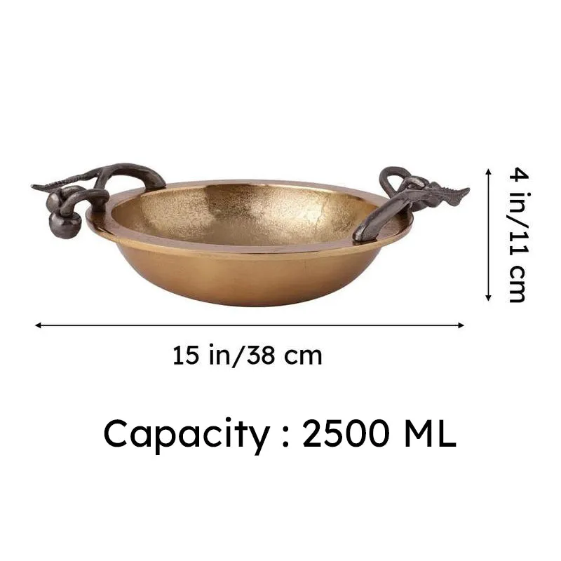 Cheery Vine Accent Bowl - Black media 7